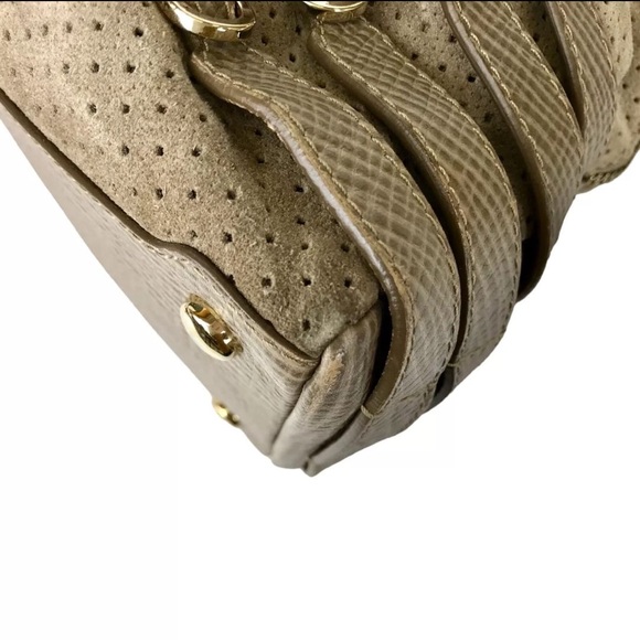 Jimmy Choo Silver Tan PythonTop Handle Bag - Picture 13 of 13